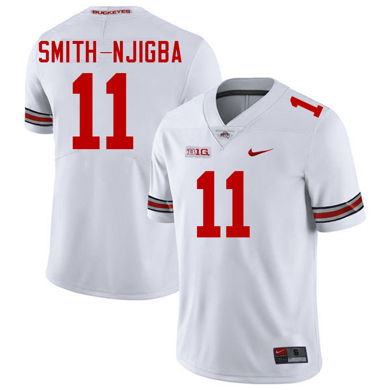 Jaxon Smith-Njigba Ohio State Buckeyes Jersey College Football Uniforms-White